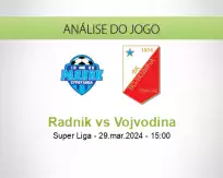Prognóstico Radnik Vojvodina (29 março 2024)