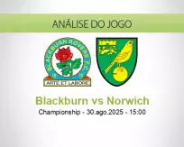 Prognóstico Blackburn Norwich (30 agosto 2025)