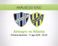 Prognóstico Almagro Atlanta (17 agosto 2025)