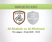 Prognóstico Al-Shabab Al-Kholood (25 setembro 2025)