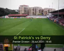 Prognóstico St Patrick's Derry (25 outubro 2024)