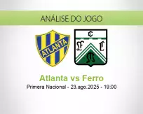 Prognóstico Atlanta Ferro (23 agosto 2025)