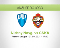 Prognóstico Nizhny Novg. CSKA (27 Setembro 2021)