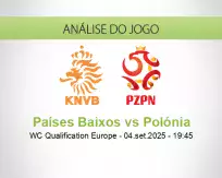 Prognóstico Países Baixos Polónia (04 setembro 2025)