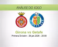 Prognóstico Girona Getafe (26 janeiro 2026)