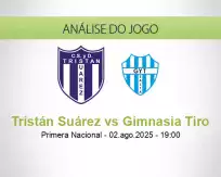 Prognóstico Tristán Suárez Gimnasia Tiro (02 agosto 2025)