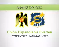 Prognóstico Unión Española Everton (19 maio 2025)
