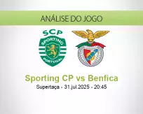 Prognóstico Sporting CP Benfica (31 julho 2025)