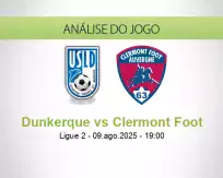 Prognóstico Dunkerque Clermont Foot (09 agosto 2025)