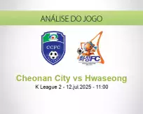 Prognóstico Cheonan City Hwaseong (12 julho 2025)