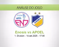 Prognóstico Enosis APOEL (14 setembro 2025)