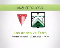 Prognóstico Los Andes Ferro (28 setembro 2025)