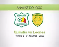 Prognóstico Quindío Leones (01 fevereiro 2026)