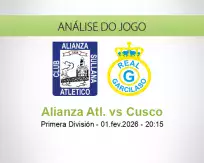 Prognóstico Alianza Atl. Cusco (01 fevereiro 2026)
