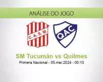 Prognóstico SM Tucumán Quilmes (05 março 2024)