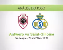 Prognóstico Antwerp Saint-Gilloise (25 abril 2024)
