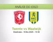 Prognóstico Twente Waalwijk (16 fevereiro 2025)