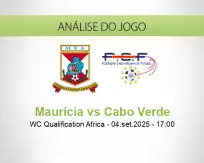 Prognóstico Maurícia Cabo Verde (04 setembro 2025)