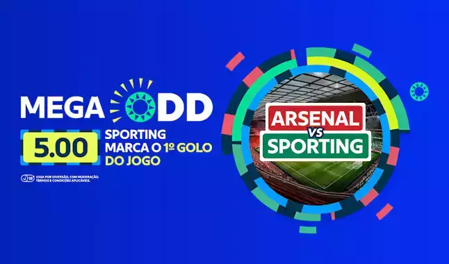 MegaOdd Solverde no Arsenal x Sporting