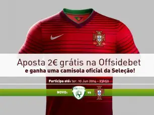 Irlanda vs Portugal: ganha uma camisola oficial de Portugal na Offsidebet