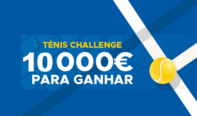 Ténis Challenge: 10.000€ para ganhar