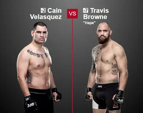 Preview: Caín Velásquez vs Travis Browne (UFC - 9 July 2016)