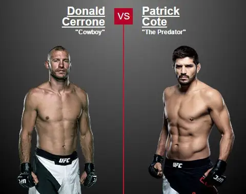 Preview: Donald Cerrone vs Patrick Coté (UFC - june,18 2016)