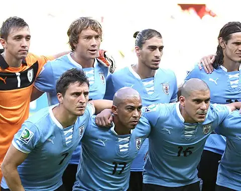 O Uruguai de Diego Forlán, Ednison Cavani e Luis Suárez