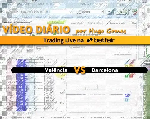 Vídeo comentado de Trading ao Vivo na Betfair: jogo Valência vs Barcelona
